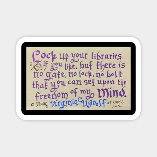 Virginia Woolf Quote Magnet