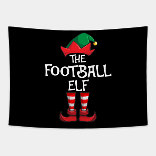 Football Elf Matching Family Christmas Sporty Tapestry