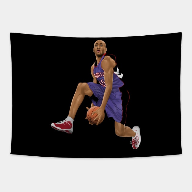 Vince Carter Toronto Raptors Tapestry by Arissetyo