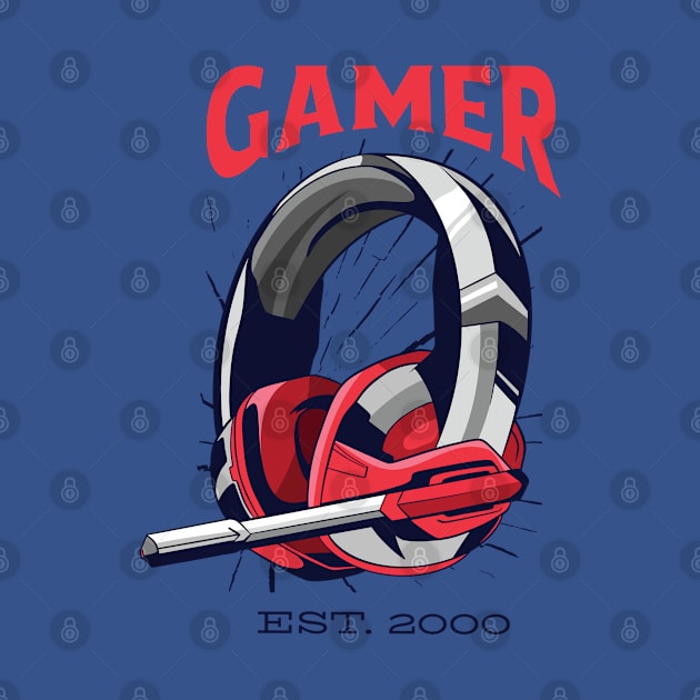 Gamer Headset by Safdesignx