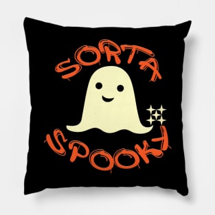 Sorta Spooky Adorable Ghost Pillow