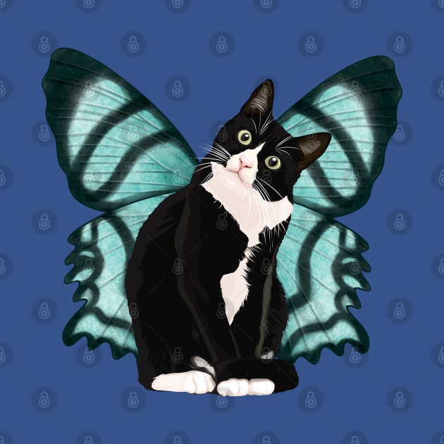 Black Cat With Butterfly Wings Vol.2 by Katheryn's Studio