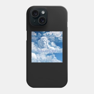 The Lion and The Lamb isaiah 11.6 Bible Verse Mandela Clouds A-102021 Phone Case