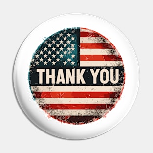 Memorial Day, Thank You Pin