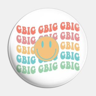 gbig retro happy face, Little big reveal college sorority bid day Pin