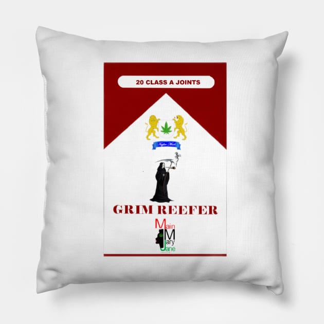 Grim Reefer Def Doobs Pillow by Main Mary Jane Cannabis Collectibles