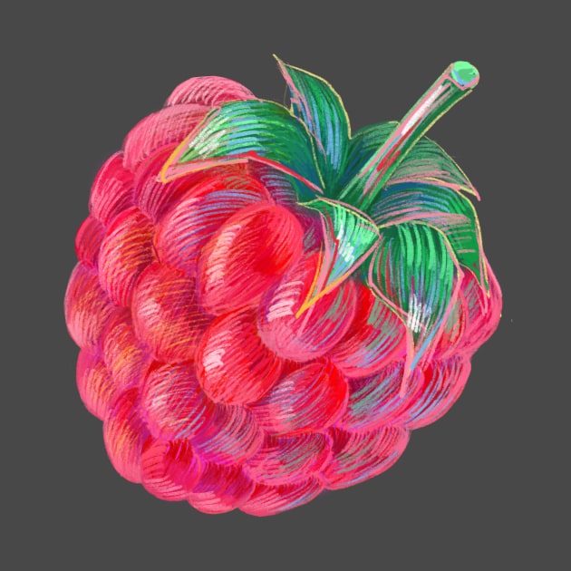 Raspberry in Colored Pencils by meridiem