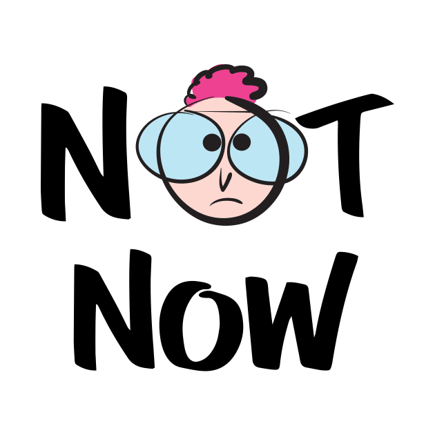 Not Now Cute Kid Art Boy With Glasses by ProjectX23Red