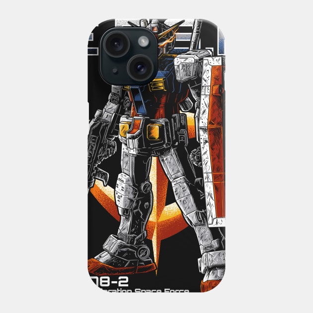 Gundam RX 78 Artwork Phone Case by coldink