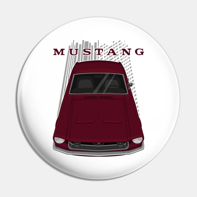 Ford Mustang Fastback 1968 - Royal Maroon Pin by V8social