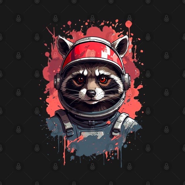 Space Pioneer Raccoon by Penguin-san