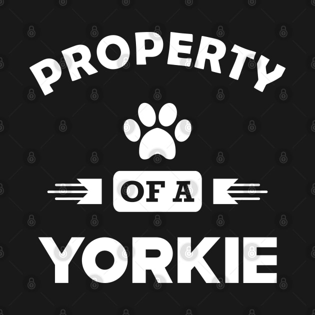 Yorkie Dog - Property of a yorkie by KC Happy Shop