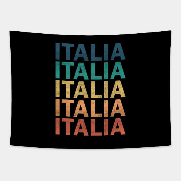 Italia Name T Shirt - Italia Vintage Retro Name Gift Item Tee Tapestry by henrietacharthadfield