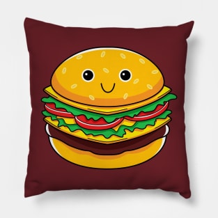 Cute Burger Pillow