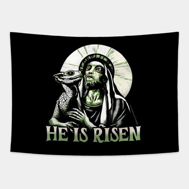 Jesus Lizard Tapestry by valentinahramov