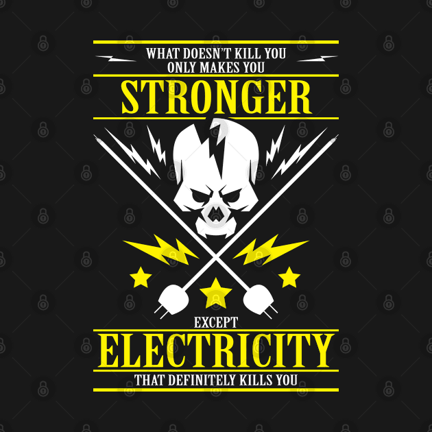 Electrician Funny Electricity Sparky Humor by ProfessionalDesigns