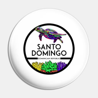 Santo Domingo Dominican Republic Beach Sea Turtle Pin