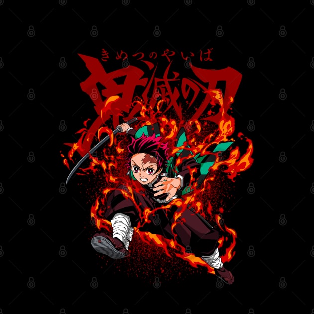 Kamado Tanjirou Dance of the Fire God by svthyp