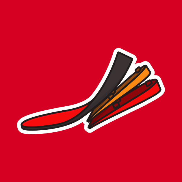 Comfortable shoes arch support insoles Sticker vector illustration. Fashion object icon concept. Two-layered shoe arch support insole sticker design icon with shadow. by AlviStudio