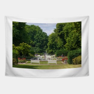 Rostock; Park; park area; green area; rose Garden Tapestry