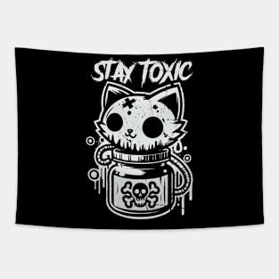 Stay Toxic / Cute Cat Tapestry