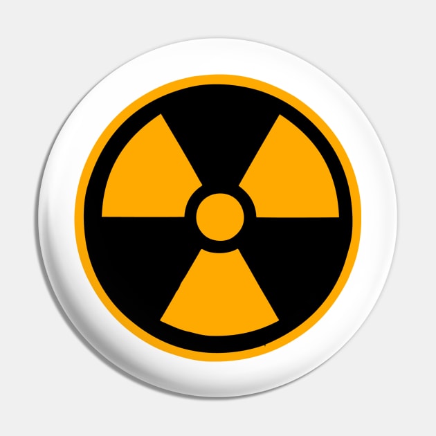 Nuclear Radiation Symbol Pin by AustralianMate