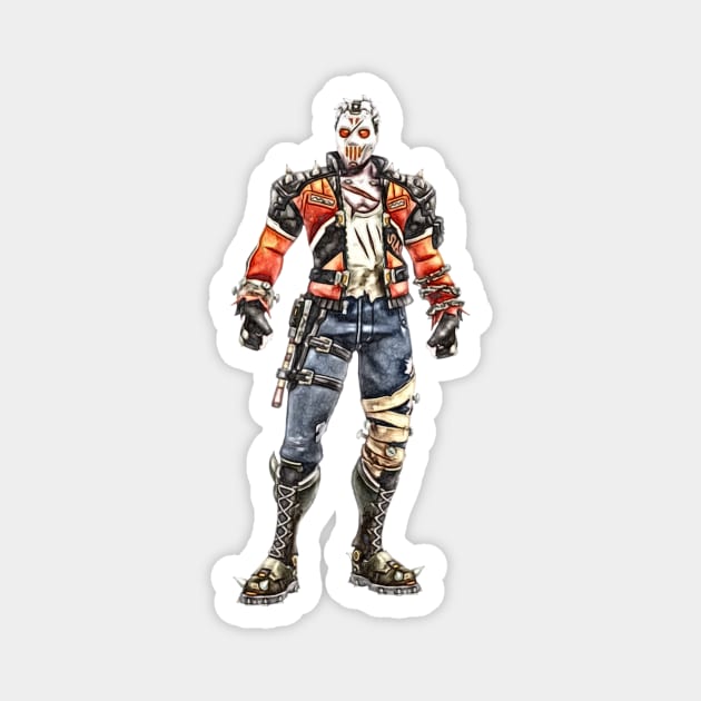 Overwatch Soldier 76 as Slasher 76 Magnet by Green_Shirts