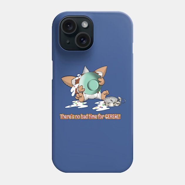 There's no bad time for cereal Phone Case by TechnoRetroDads