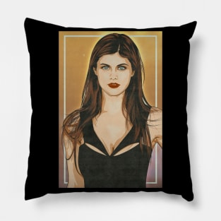 Alexandra Daddario Illustration Pillow