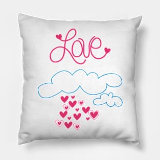 Raining Love Pillow