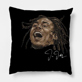 Justin Jefferson Minnesota Portrait Pillow