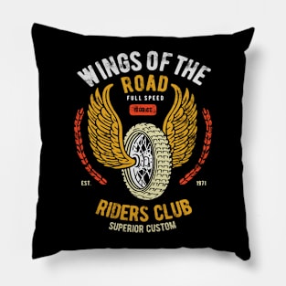 Wing of The Road Pillow