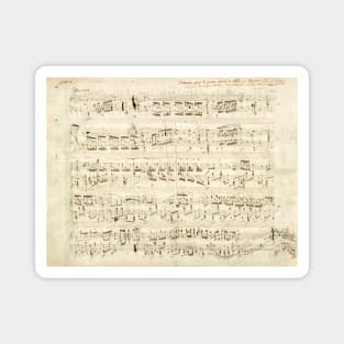 Chopin | Polonaise | Original manuscript score Magnet