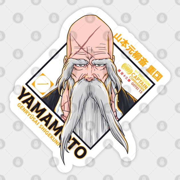 Captain Commander Yamamoto - Anime Bleach - Sticker