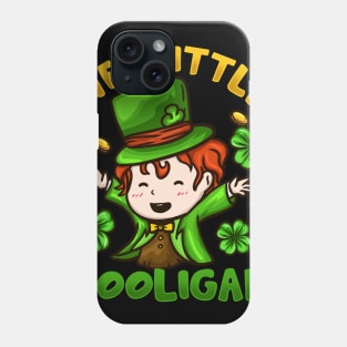 Kids Wee Little Hooligan I Funny Shenanigans Leprechaun graphic Phone Case