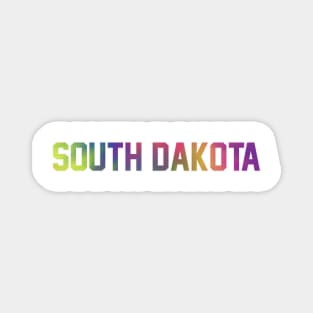South Dakota Tie Dye Jersey Letter Magnet
