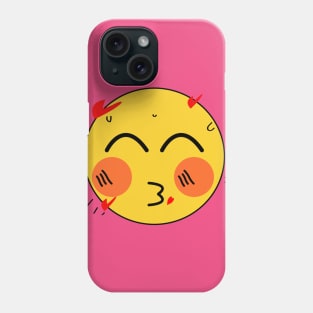 emoji kiss Phone Case