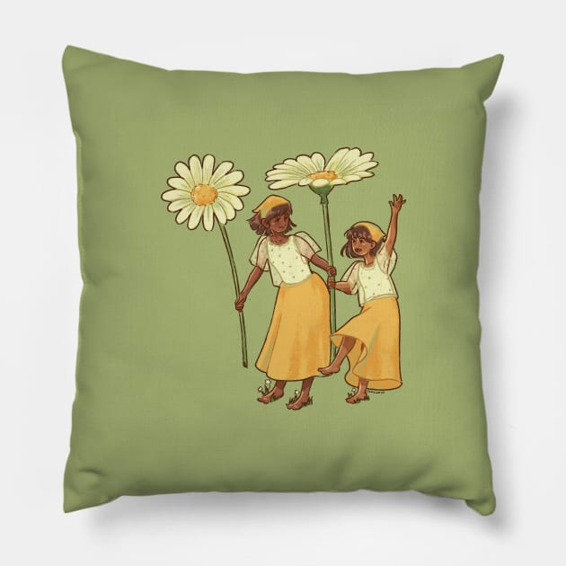 Daisy Pillow by samsum.art