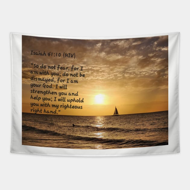 Religious sunset Tapestry by Travis's Design 