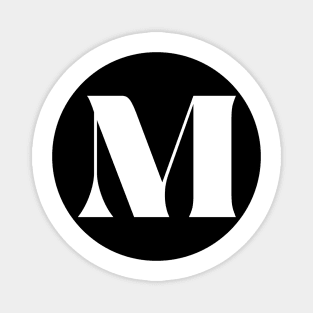 M (Letter Initial Monogram) Magnet