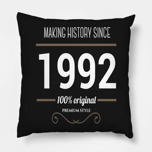 FAther (2) Making history since 1992 Pillow by HoangNgoc