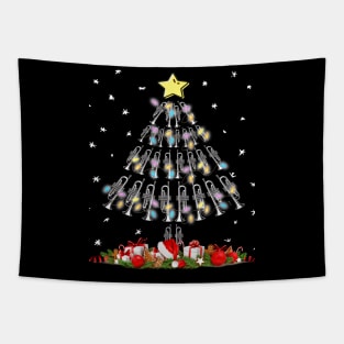 Cute Trumpet Christmas Tree gift decor Xmas Tapestry