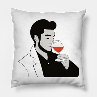 Wine Drinker Pillow