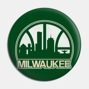 Milwaukee Basketball Skyline Pin