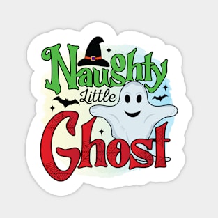 Naughty little Ghost Halloween Magnet