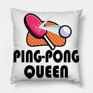 Table Tennis Ping Pong Women Players Pillow