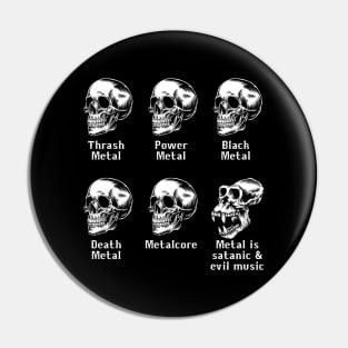 Metal Music Meme Pin