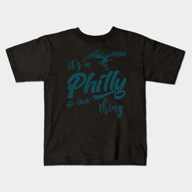 Midnight Green Eagles Philly | Kids T-Shirt