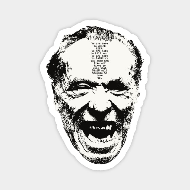 Charles Bukowski Magnet by Distancer