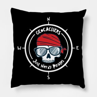 Geocachers - Just Nerdy Pirates Pillow